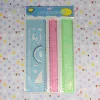 3-piece ruler set, letter ruler, I-shaped ruler, airplane ruler, special drawing template for student drawing work, wholesale, popular online sales, factory direct sales details Picture